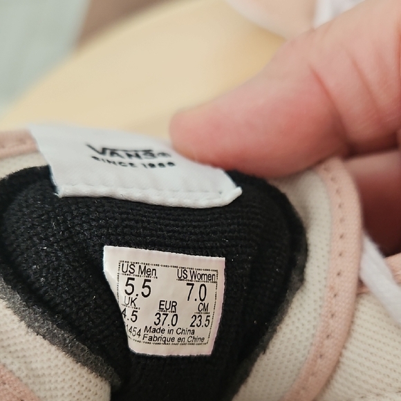 Vans Blush High-Top Sneakers with White Accents - Picture 11 of 13